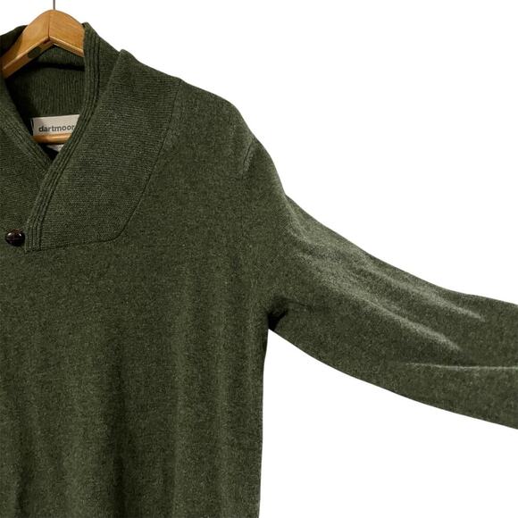 Dartmoor Mens Green Cashmere Long Sleeve Sweater Size Large - Picture 4 of 8